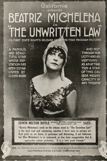 Movie poster for The Unwritten Law (1916)