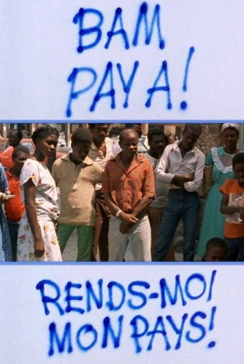 Movie poster for Bam Pay A! – Rends-moi mon pays! (1986)