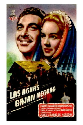 Movie poster for Las aguas bajan negras (1948)