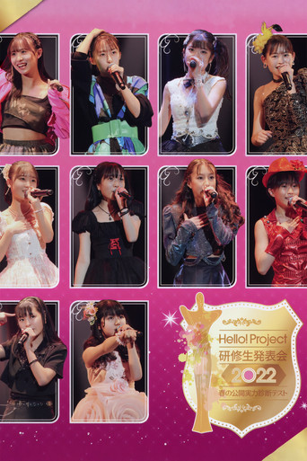 Movie poster for Hello! Project Kenshuusei Happyoukai 2022 ~Haru no Koukai Jitsuryoku Shindan Test~ (2022)