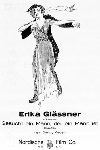 Movie poster for Gesucht ein Mann, der ein Mann ist (1918)