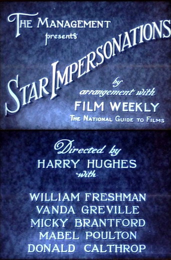 Movie poster for Star Impersonations (1930)