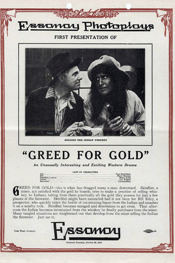 Movie poster for Greed for Gold (1913)