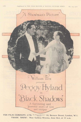 Movie poster for Black Shadows (1920)
