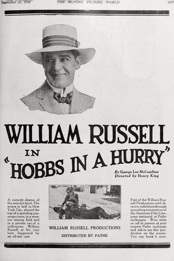 Movie poster for Hobbs in a Hurry (1918)