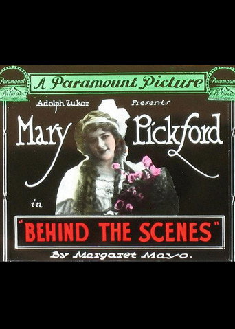 Movie poster for Behind the Scenes (1914)