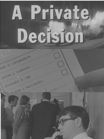 Movie poster for A Private Decision (1970)