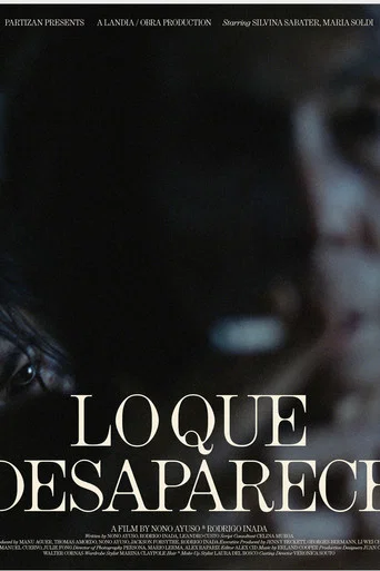 Movie poster for Lo Que Desaparece
