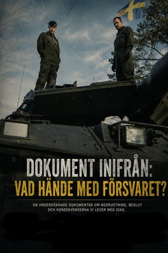 Movie poster for Dokument inifrån: Vad hände med försvaret? (2015)