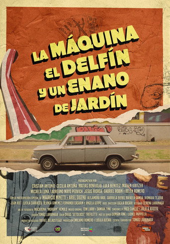 Movie poster for The Machine, The Dolphin and a Garden Gnome (2025)