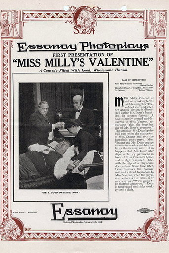 Movie poster for Miss Milly's Valentine (1914)