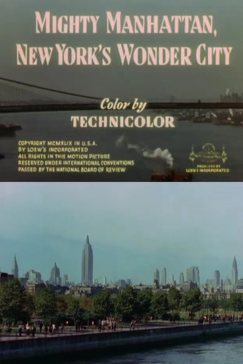 Movie poster for Mighty Manhattan, New York's Wonder City (1949)
