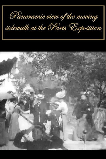 Movie poster for Panoramic View from the Moving Sidewalk at the Paris Exposition (1900)