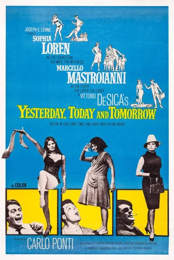 Movie poster for Yesterday, Today and Tomorrow (1963)