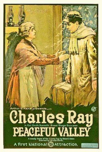 Movie poster for Peaceful Valley (1920)