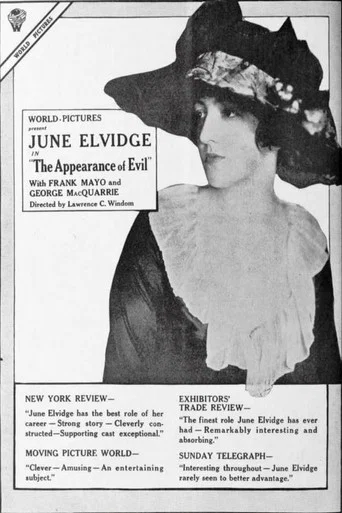 Movie poster for Appearance of Evil (1918)