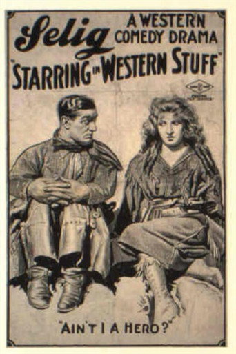 Movie poster for Starring in Western Stuff (1917)