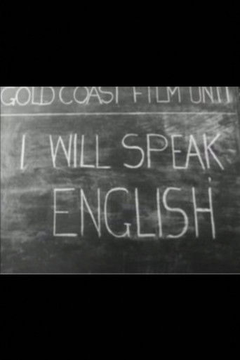 I Will Speak English poster