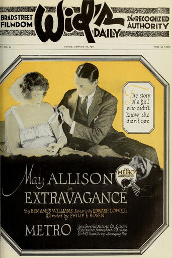 Movie poster for Extravagance (1921)