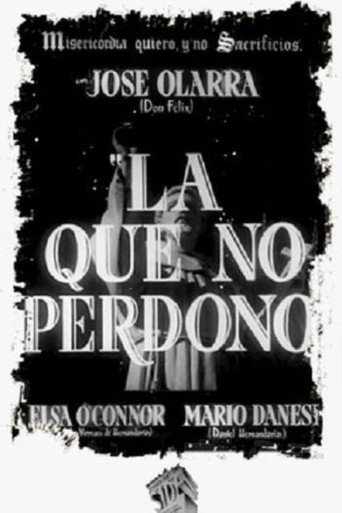 Movie poster for La que no perdonó (1938)