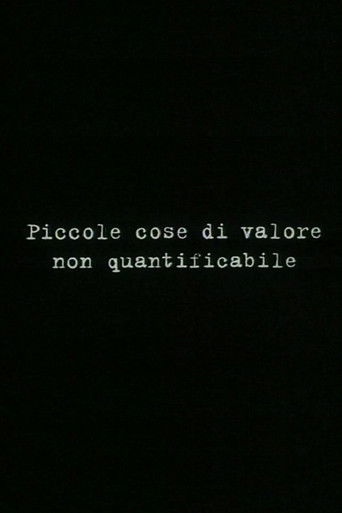 Small things of unquantifiable value poster