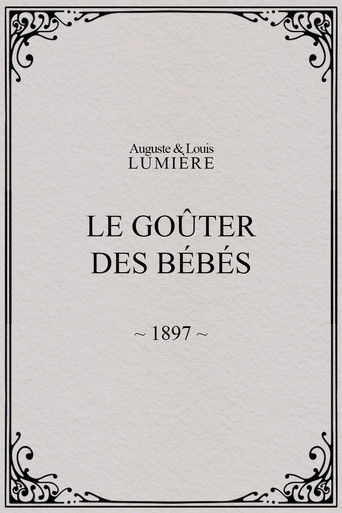 Le goûter des bébés poster