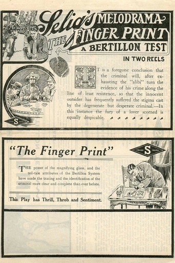 Movie poster for The Finger Print (1913)