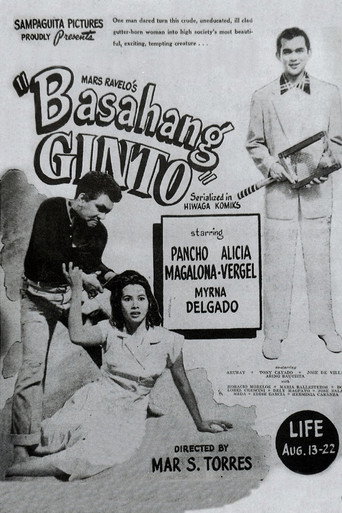 Movie poster for Basahang Ginto (1952)