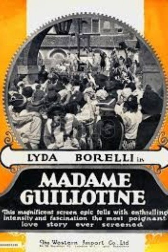 Movie poster for Madame Guillotine (1916)
