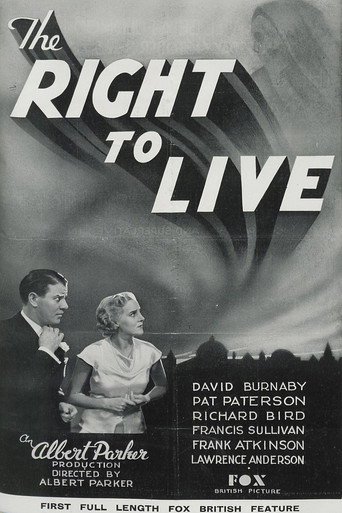 Movie poster for The Right to Live (1933)
