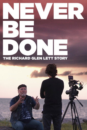 Movie poster for Never Be Done: The Richard Glen Lett Story (2020)