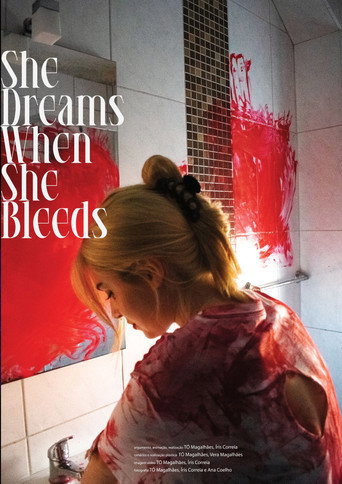 Movie poster for She Dreams When She Bleeds (2024)