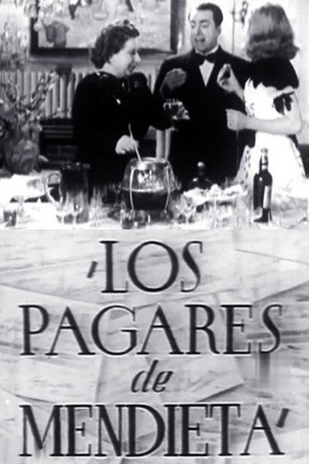 Movie poster for Los pagarés de Mendieta (1939)