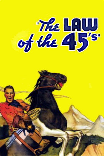 Movie poster for The Law of 45's (1935)