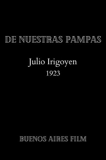 Movie poster for De nuestras pampas (1923)