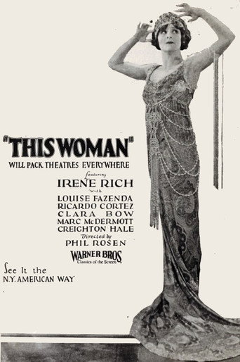 Movie poster for This Woman (1924)