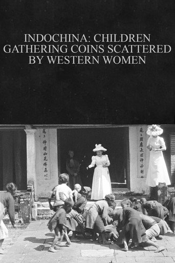 Movie poster for Indochina: Children Gathering Coins Scattered by Western Women (1899)