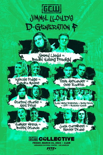Movie poster for GCW Jimmy Lloyd's D-Generation F (2023)