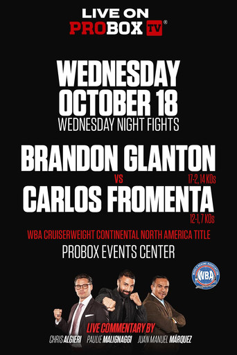 Movie poster for Brandon Glanton vs. Carlos Fromenta (2023)