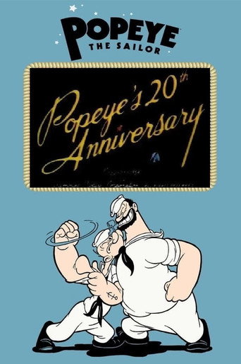 Movie poster for Popeye's 20th Anniversary (1954)