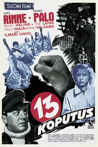 Movie poster for Kolmastoista koputus (1945)