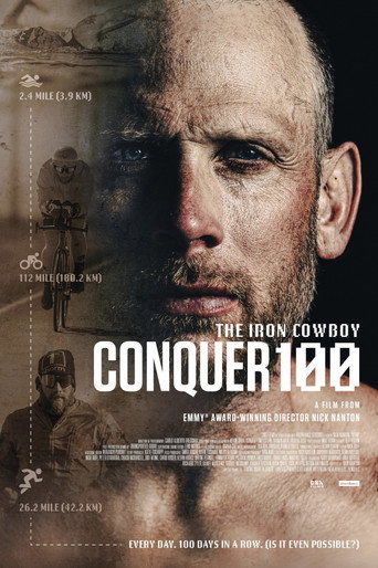 Movie poster for The Iron Cowboy: Conquer 100 (2024)
