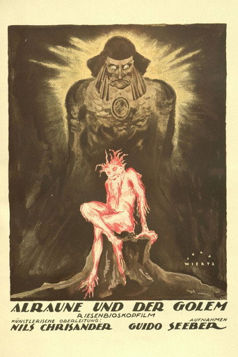 Movie poster for Alraune and the Golem (1919)
