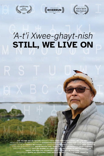 Movie poster for 'A'-t'i Xwee-ghayt-nish: Still, We Live On (2024)