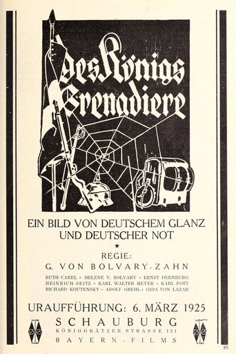 Movie poster for Die Königsgrenadiere (1925)