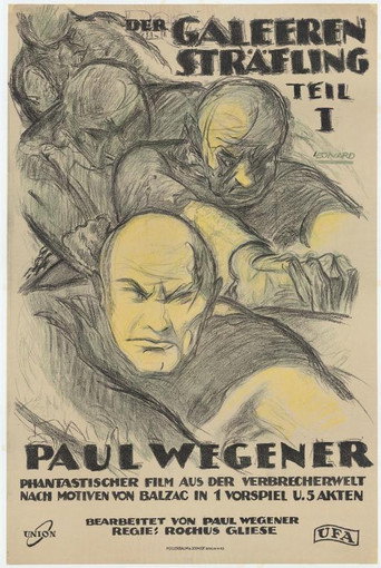 Movie poster for Der Galeerensträfling (1920)