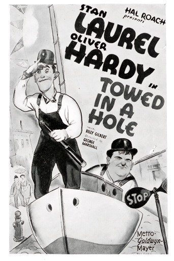 Movie poster for Towed in a Hole (1932)