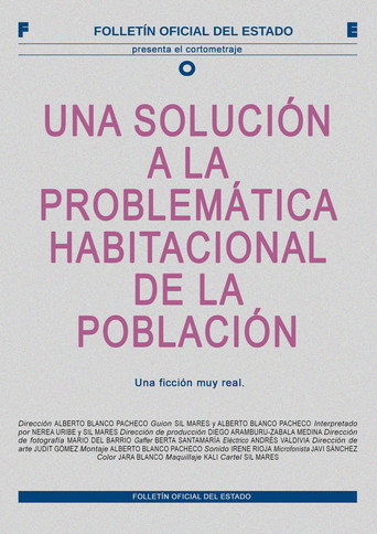 Movie poster for Una solución a la problemática habitacional de la población (2024)