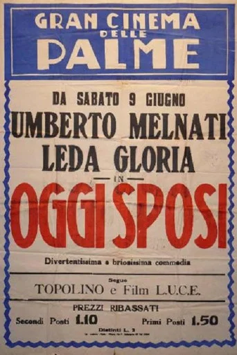 Movie poster for Oggi sposi (1934)