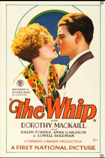 Movie poster for The Whip (1928)